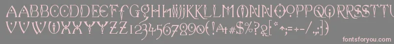 フォントcelexa   – 灰色の背景にピンクのフォント