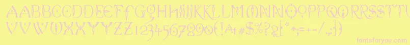 celexa   Font – Pink Fonts on Yellow Background