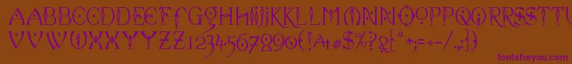 celexa   Font – Purple Fonts on Brown Background