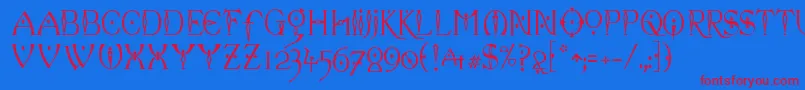 celexa   Font – Red Fonts on Blue Background