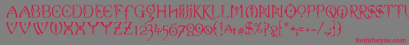 celexa   Font – Red Fonts on Gray Background