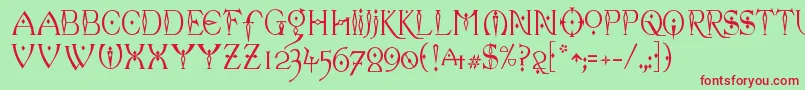 celexa   Font – Red Fonts on Green Background