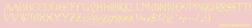 celexa   Font – Yellow Fonts on Pink Background