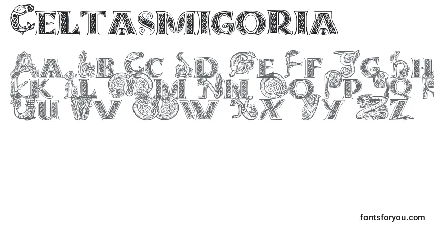 Celtasmigoria (123019)-fontti – aakkoset, numerot, erikoismerkit