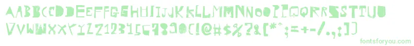 HvdRowdy Font – Green Fonts on White Background