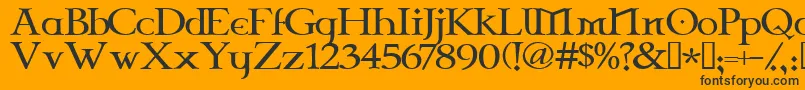 CELTG    Font – Black Fonts on Orange Background