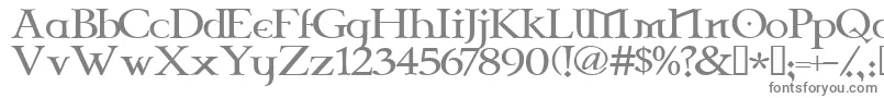 フォントCELTG    – 白い背景に灰色の文字