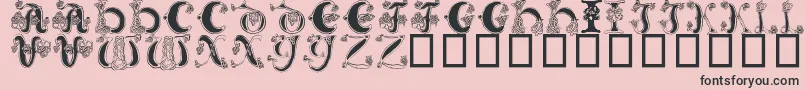 More about Celtic Knot Font Celtic Knot Font – Black Fonts on Pink Background