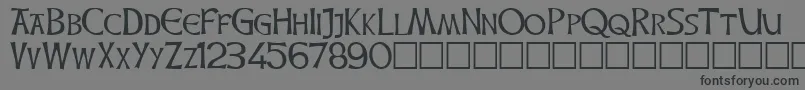 Шрифт CELTICHD – чёрные шрифты на сером фоне