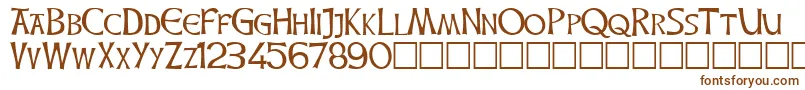 Шрифт CELTICHD – коричневые шрифты на белом фоне