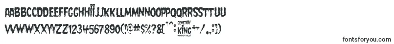 Шрифт Cemetery King – ужасные шрифты