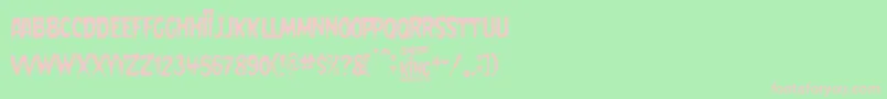 Cemetery King Font – Pink Fonts on Green Background