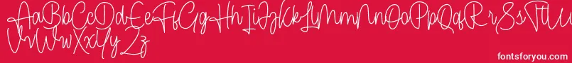 fuente Cendolita Script Free – Fuentes Blancas Sobre Fondo Rojo