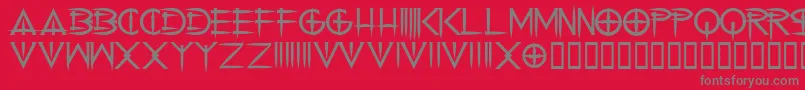 fuente cenobyte – Fuentes Grises Sobre Fondo Rojo