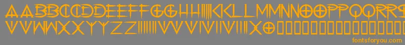 cenobyte Font – Orange Fonts on Gray Background