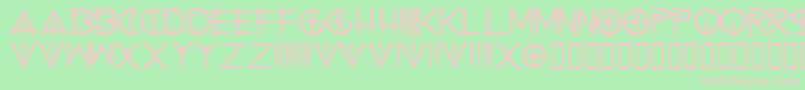 cenobyte Font – Pink Fonts on Green Background