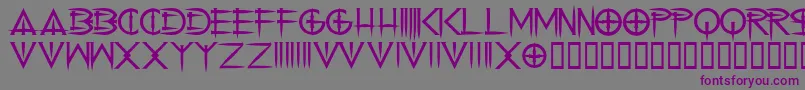 cenobyte-Schriftart – Violette Schriften auf grauem Hintergrund