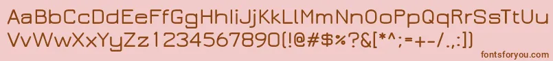 Jura Font – Brown Fonts on Pink Background