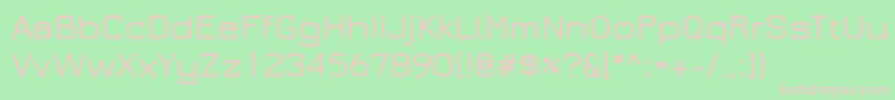 Jura Font – Pink Fonts on Green Background