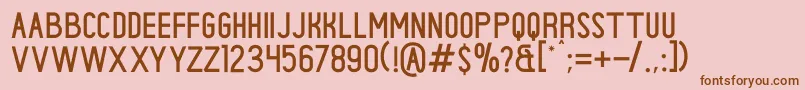 CENTURIES Font – Brown Fonts on Pink Background