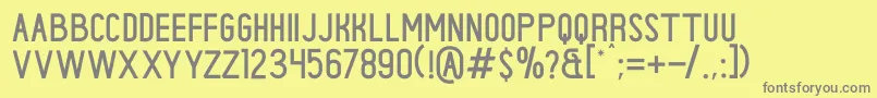 More about CENTURIES Font CENTURIES Font – Gray Fonts on Yellow Background