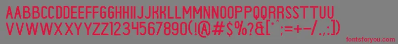 CENTURIES Font – Red Fonts on Gray Background