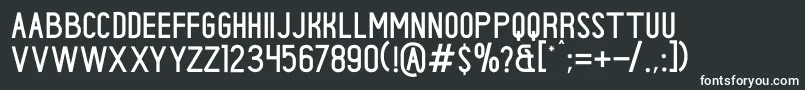 CENTURIES Font – White Fonts on Black Background