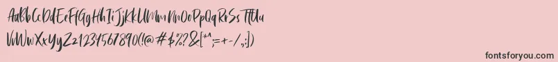 More about Cephalonia Font Cephalonia Font – Black Fonts on Pink Background