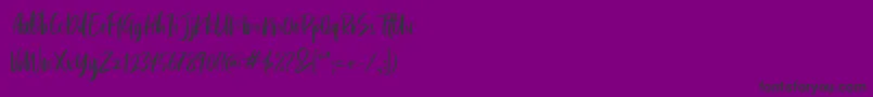 Cephalonia-fontti – mustat fontit violetilla taustalla