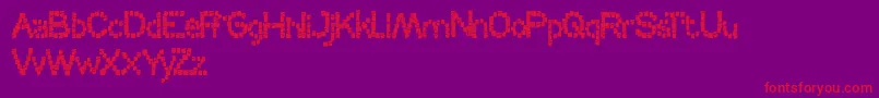 CERAMIC Font – Red Fonts on Purple Background