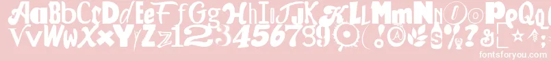 CEREAL KILLERZ Font – White Fonts on Pink Background