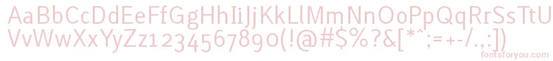 LacunaRegular Font – Pink Fonts on White Background