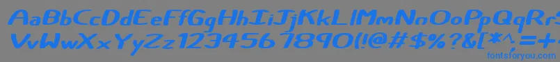 Certainly Italic-fontti – siniset fontit harmaalla taustalla