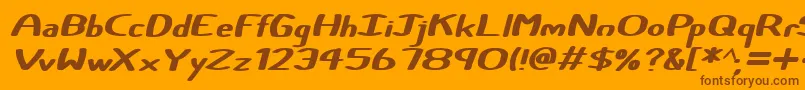 Saiba mais sobre a fonte Certainly Italic Fonte Certainly Italic – fontes marrons em um fundo laranja