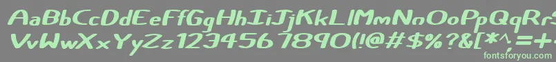 Certainly Italic-fontti – vihreät fontit harmaalla taustalla