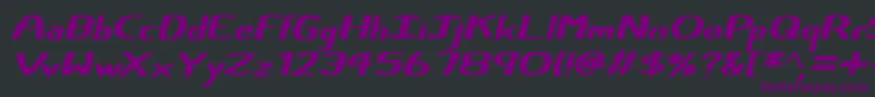 Lisätietoja Certainly Italic-fontista Certainly Italic-fontti – violetit fontit mustalla taustalla