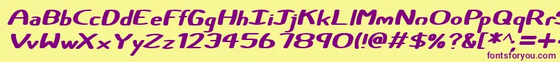 More about Certainly Italic Font Certainly Italic Font – Purple Fonts on Yellow Background