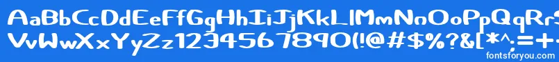 Lisätietoja Certainly-fontista Certainly-fontti – valkoiset fontit sinisellä taustalla