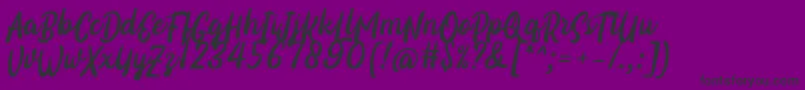 Certhas Font by 7NTypes Font – Black Fonts on Purple Background