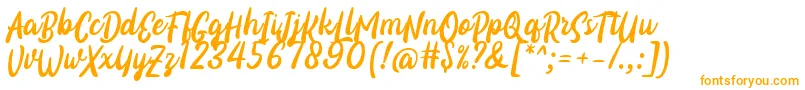 Certhas Font by 7NTypes Font – Orange Fonts on White Background