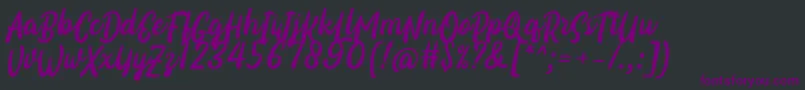 Certhas Font by 7NTypes Font – Purple Fonts on Black Background