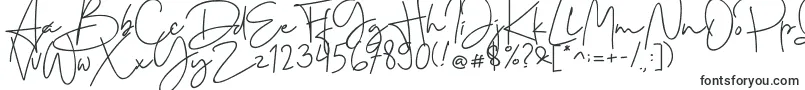 Шрифт Cervanttis – шрифты для подписи