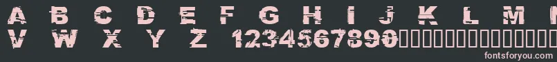 CFGlitchCity Regular Font – Pink Fonts on Black Background