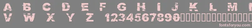 CFGlitchCity Regular Font – Pink Fonts on Gray Background
