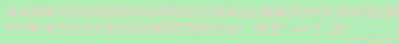 GoudyDecorInitialc Font – Pink Fonts on Green Background