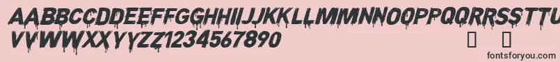 CFNightofTerrorPERSONAL Reg Font – Black Fonts on Pink Background