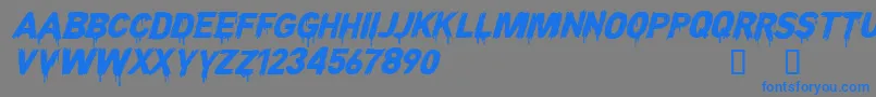 CFNightofTerrorPERSONAL Reg Font – Blue Fonts on Gray Background