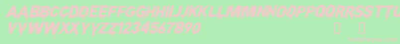 CFNightofTerrorPERSONAL Reg Font – Pink Fonts on Green Background