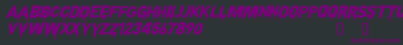 CFNightofTerrorPERSONAL Reg Font – Purple Fonts on Black Background