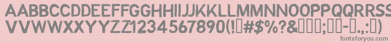 CFOctobre Regular Font – Gray Fonts on Pink Background